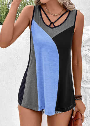 Color Block Tank Top - MimiStylez