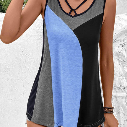 Color Block Tank Top - MimiStylez