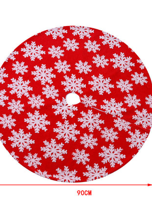 Plush Christmas Tree Bottom Apron Holiday Party Decoration