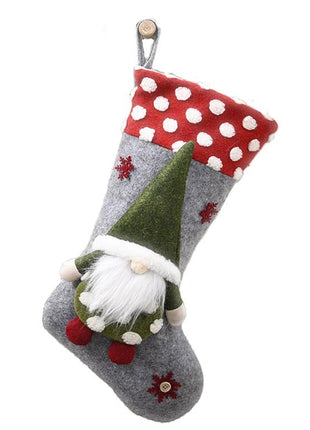 Christmas Decorative Supplies Lambswool Three-dimensional Christmas Socks