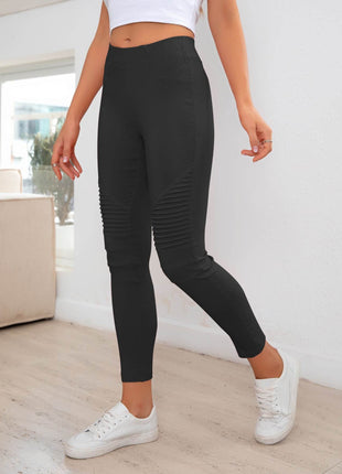 Ribbed Detail Leggings - MimiStylez