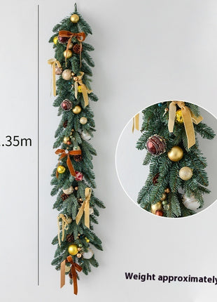 4.5FT Christmas Garland Wall Hanging Decoration - Pre Decorated, Unlit