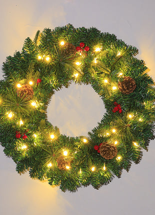 Christmas Pre Lit Wreath Decoration - 30cm, 40cm, 50cm