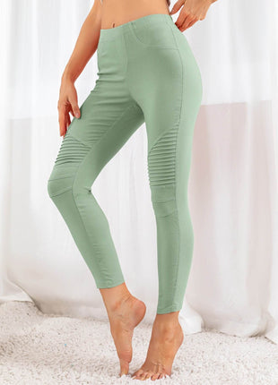 Ribbed Detail Leggings - MimiStylez