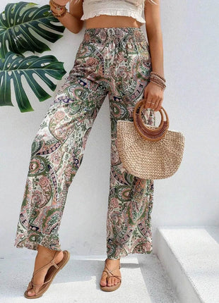 Printed Wide Leg Pants - MimiStylez