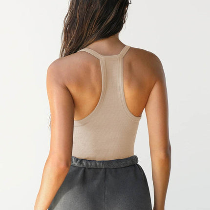Scoop Neck Wide Strap Tank - MimiStylez