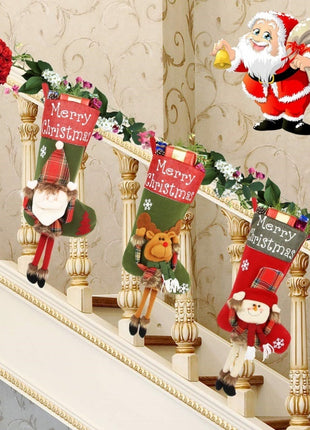Xmas Big Stockings Set Decorations