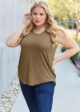 Basic Bae Full Size Round Neck Tank - MimiStylez