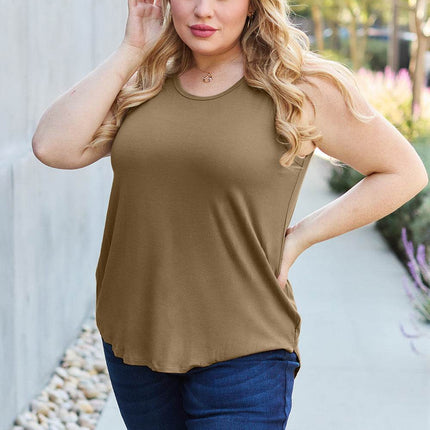 Basic Bae Full Size Round Neck Tank - MimiStylez