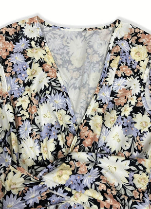 Floral Sleeveless Midi Dress - MimiStylez