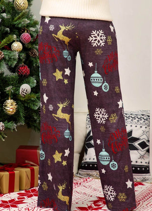 Christmas Straight Leg Pants - MimiStylez