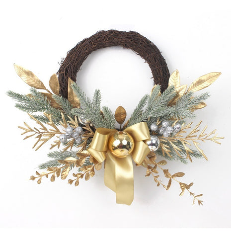Golden Christmas Swag, Wreath, Garland Decorations
