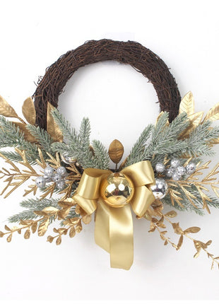 Golden Christmas Swag, Wreath, Garland Decorations