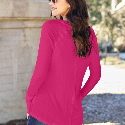 Basic Bae Full Size Round Neck Long Sleeve T-Shirt - MimiStylez