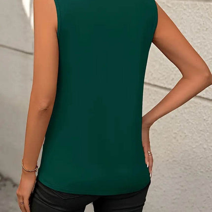 Round Neck Sleeveless Tank - MimiStylez