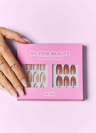 SO PINK BEAUTY Press On Nails 2 Packs - MimiStylez