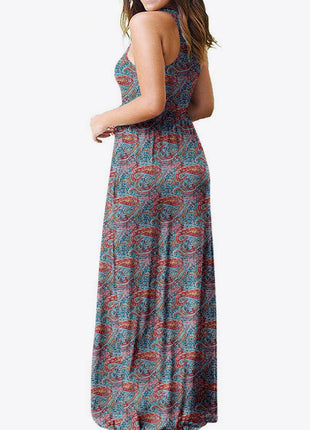 Empire Waist Sleeveless Dress with Pockets - MimiStylez