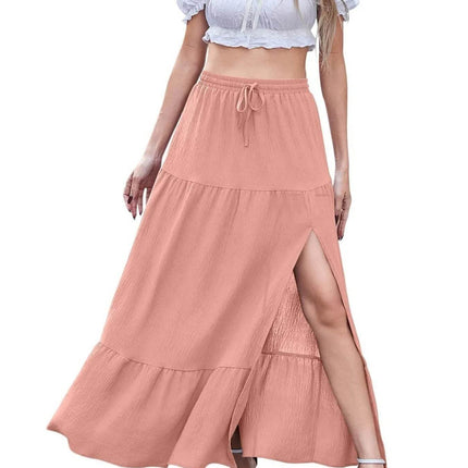 Full Size Slit Maxi Skirt Plus Size - MimiStylez