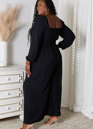 Double Take Square Neck Jumpsuit with Pockets - MimiStylez