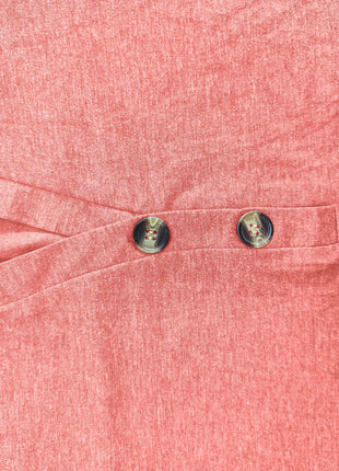 Full Size Notched Long Sleeve T-Shirt - MimiStylez