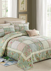 5055 Green / Bedspread Plus Pillowcase