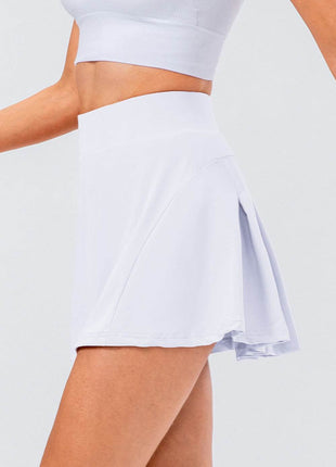 High Waist Pleated Active Skirt - MimiStylez