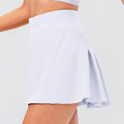 High Waist Pleated Active Skirt - MimiStylez