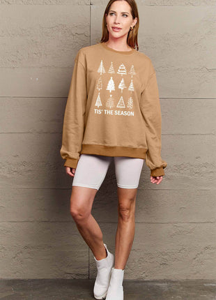Simply Love Full Size Christmas Tree Graphic Sweatshirt - MimiStylez