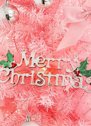 7FT Pink Christmas Tree With Decorations Included