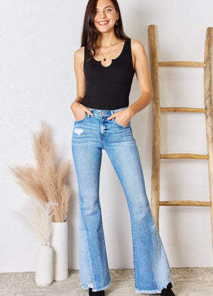 Zenana Microfiber Notched Sleeveless Bodysuit - MimiStylez