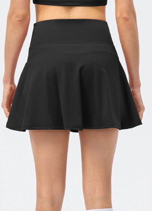 High Waist Wide Waistband Active Skirt - MimiStylez