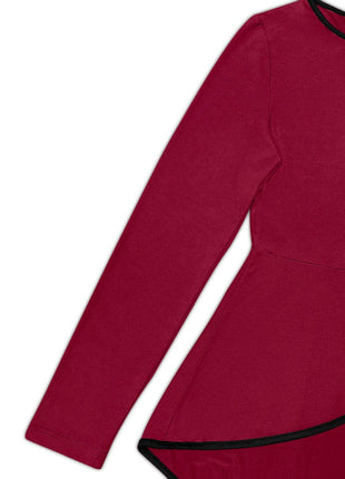 Tied Round Neck Long Sleeve T-Shirt - MimiStylez