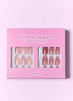 SO PINK BEAUTY Press On Nails 2 Packs - MimiStylez