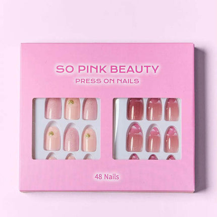SO PINK BEAUTY Press On Nails 2 Packs - MimiStylez