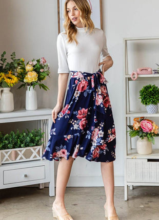 Reborn J Floral Wrap Ruffled Skirt - MimiStylez
