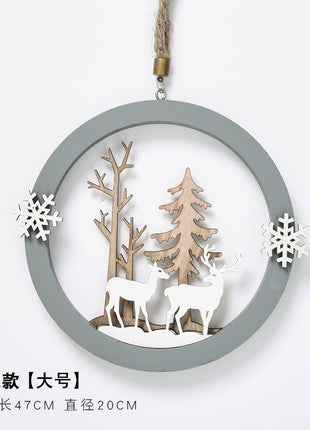 Hemp rope elk pendant