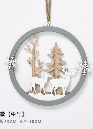 Hemp rope elk pendant