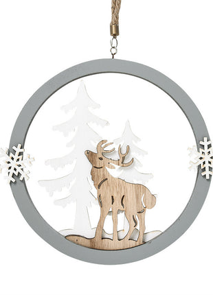 Hemp rope elk pendant