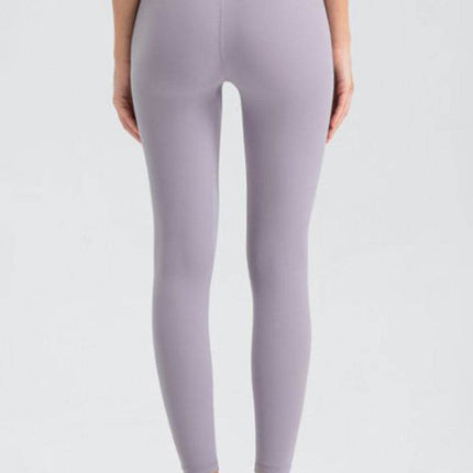 Wide Waistband Slim Fit Active Leggings - MimiStylez