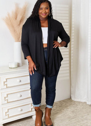 Culture Code Full Size Open Front Cardigan - MimiStylez