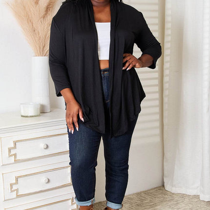 Culture Code Full Size Open Front Cardigan - MimiStylez