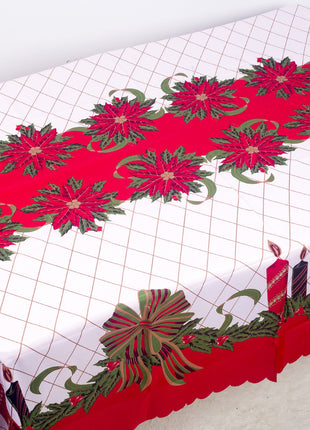 Christmas Decorations Christmas Polyester Printed Tablecloth Christmas Tablecloth