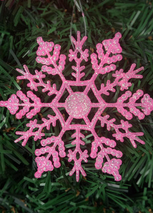 Christmas decorations, acrylic 10CM snowflakes, Christmas necessities, Christmas tree decorations