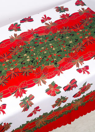 Christmas Decorations Christmas Polyester Printed Tablecloth Christmas Tablecloth