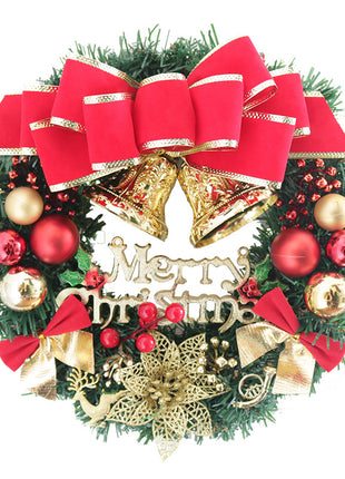 Christmas Decorations 30cm Christmas Wreath Simulation Wreath Door Hanging Window Props Background Christmas Tree Accessories