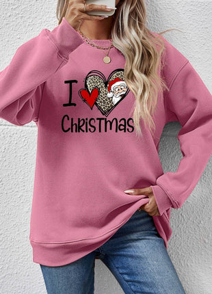 CHRISTMAS Graphic Round Neck Sweatshirt - MimiStylez