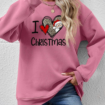 CHRISTMAS Graphic Round Neck Sweatshirt - MimiStylez