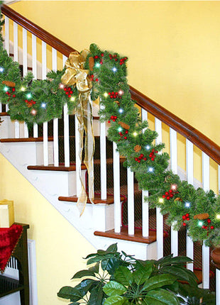 Christmas Decorated Garland Pre Lit
