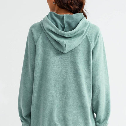 Long Sleeve Front Pocket Hoodie - MimiStylez