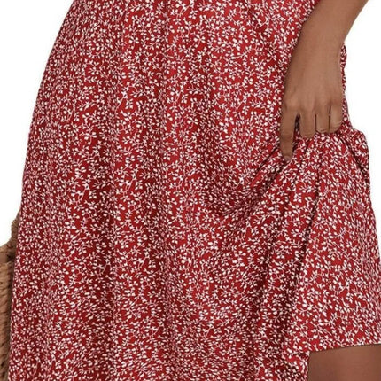 Printed Halter Neck Dress - MimiStylez